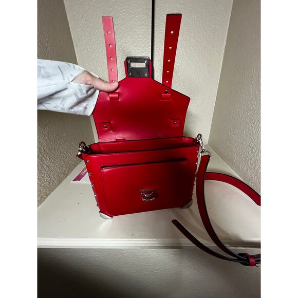 Michael Kors Manhattan Medium Leather Satche  Style 30T9SNCS6L - Picture 9 of 11